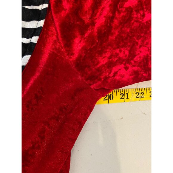 California Costumes Pimp Red Velvet Zebra Flared Pants Adult Large - Picture 12 of 16